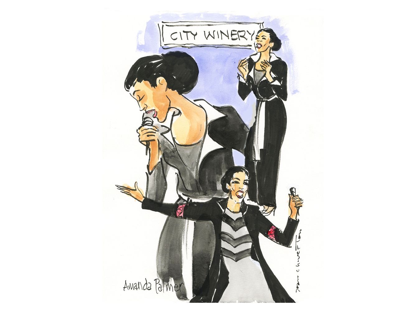 Amanda Palmer "In Black" by Joan Chiverton