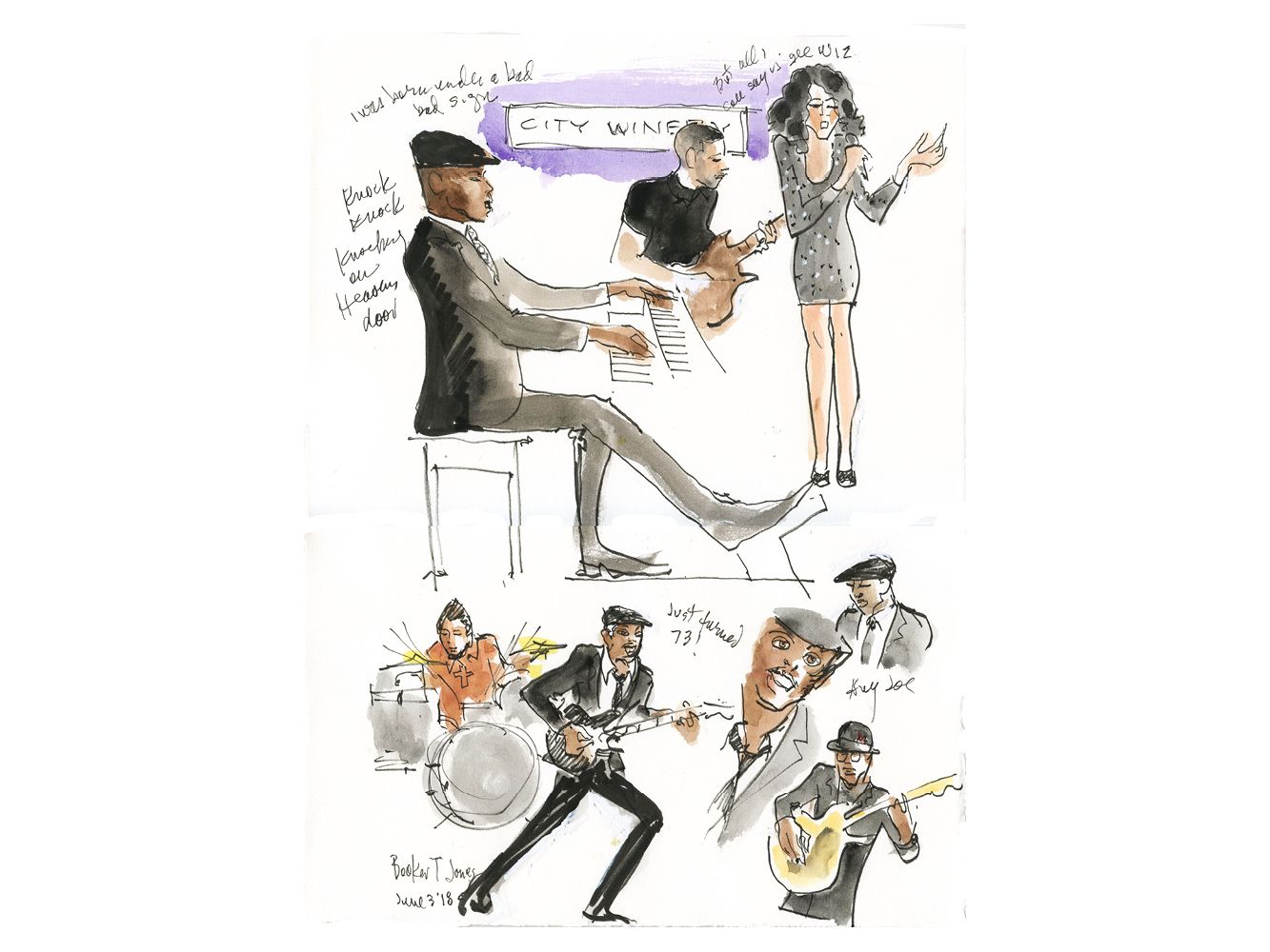 Booker T Jones "Knockin' on Heaven's Door" by Joan Chiverton