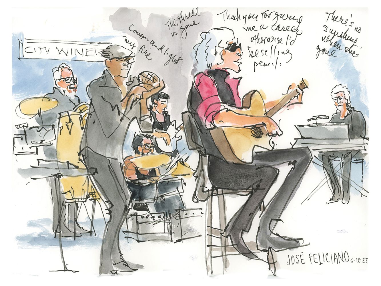 Jose Feliciano "The Thrill is Gone" by Joan Chiverton