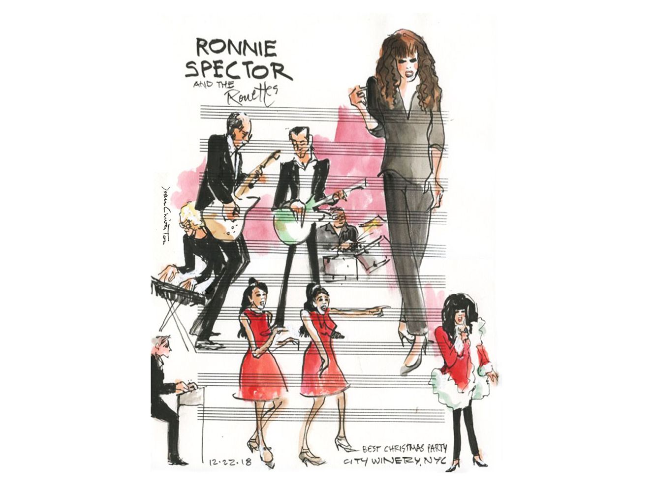 Ronnie Spector & The Ronetts "Ronnie Spector Xmas" by Joan Chiverton