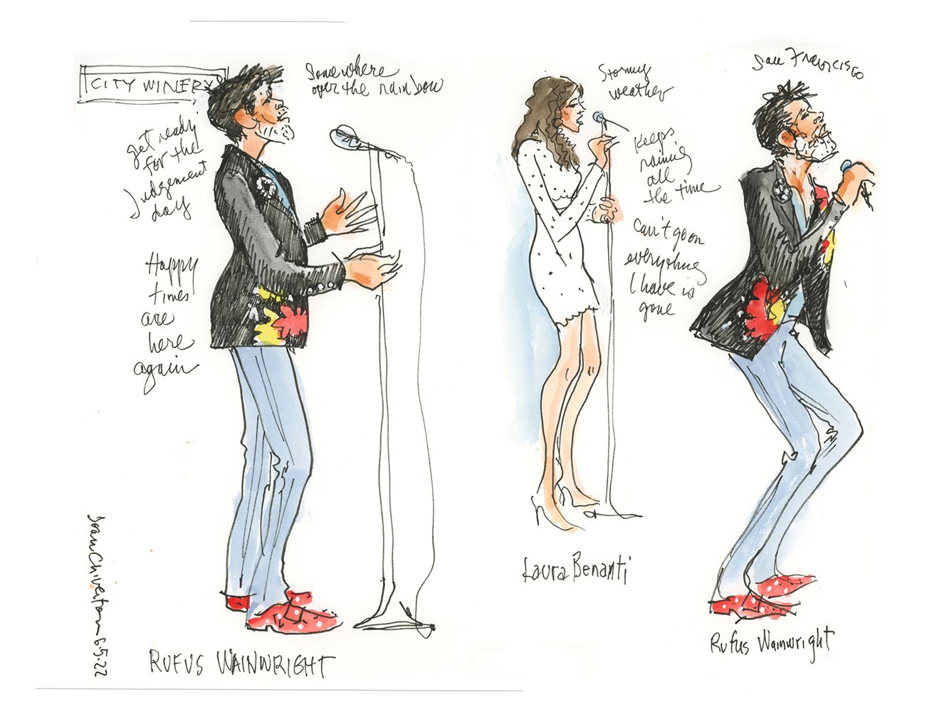 Rufus Wainwright "Rufus & Laura" by Joan Chiverton