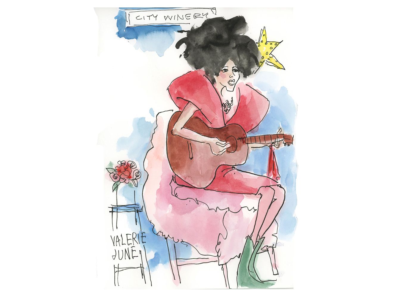 Valerie June "In Red" by Joan Chiverton