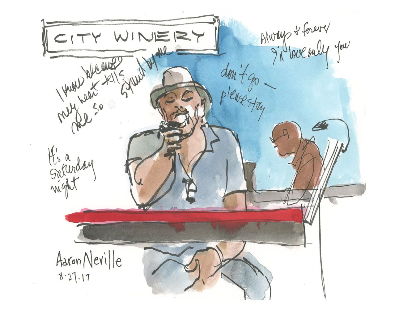 Aaron Neville "I Know Because My Heart Tells Me So" by Joan Chiverton