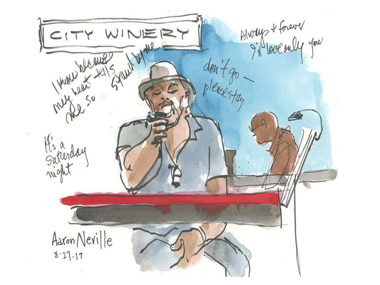 Aaron Neville "I Know Because My Heart Tells Me So" by Joan Chiverton