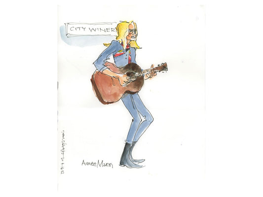 Aimee Mann "Aimee & Guitar" by Joan Chiverton 