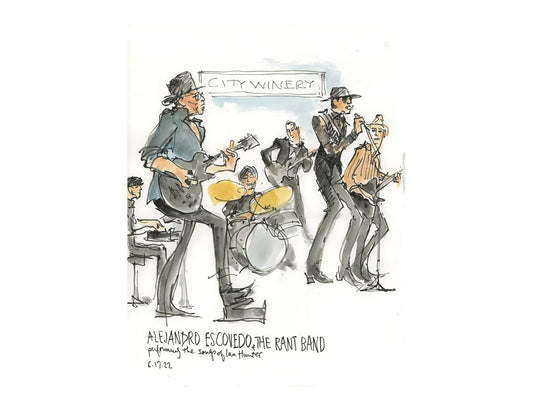 Alejandro Escovedo & The Rant Band "Songs of Ian Hunter" by Joan Chiverton