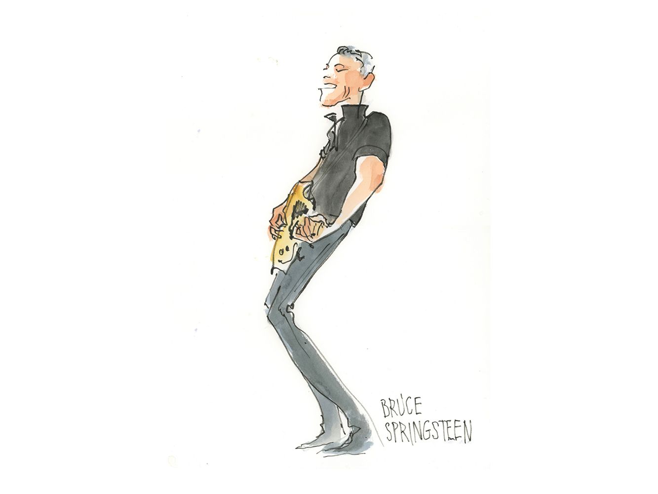Bruce Springsteen "Lean On" by Joan Chiverton