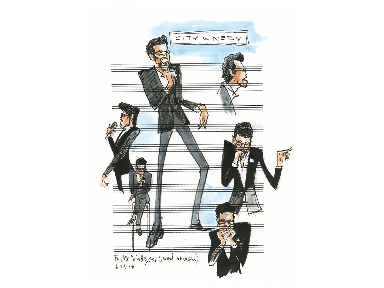 Buster Poindexter (David Johanson) "Poindexter Vibes" by Joan Chiverton