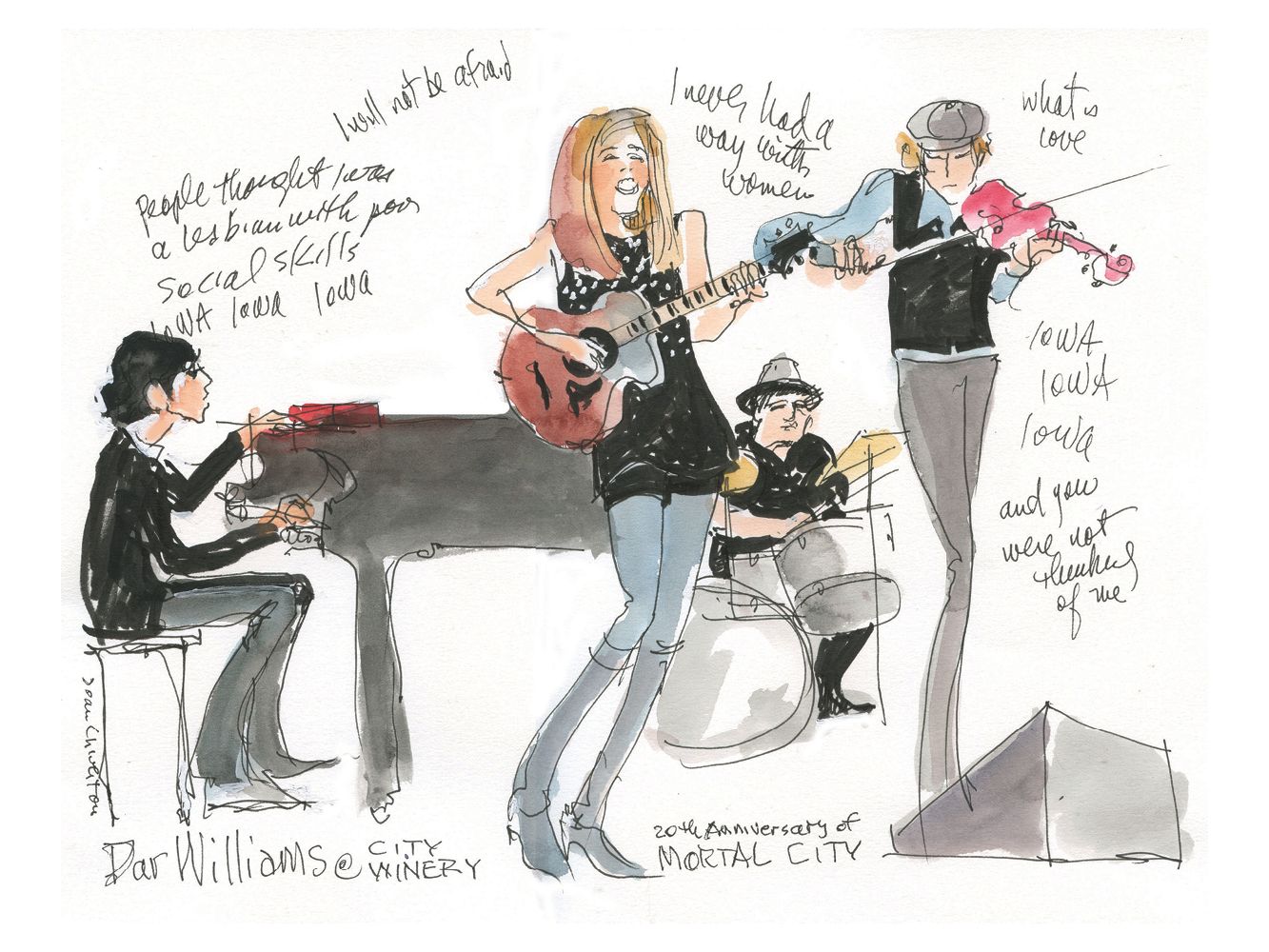 Dar Williams "What A Love, 20th Anniversary of Mortal City" by Joan Chiverton