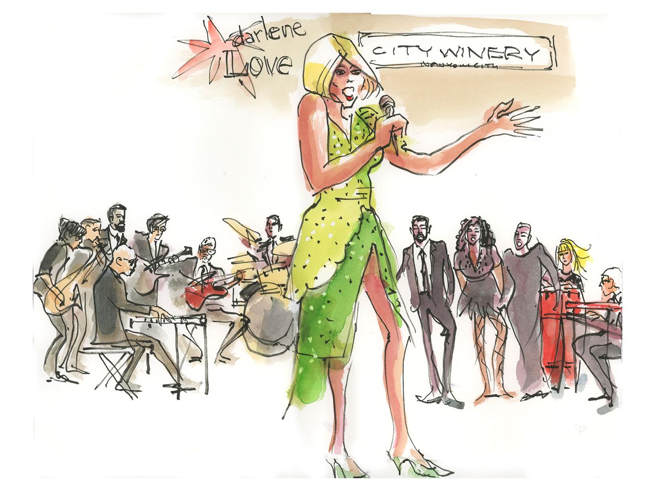 Darlene Love Band by Joan Chiverton