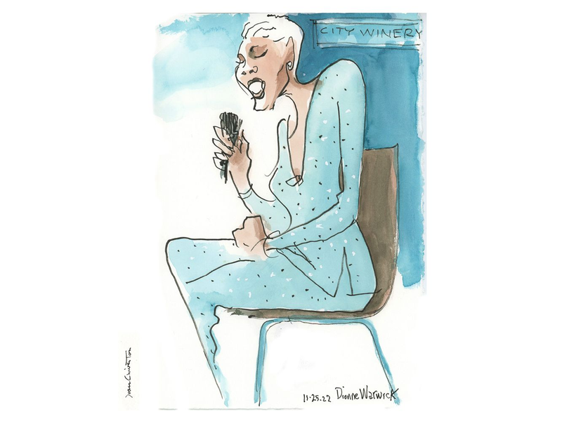 Dionne Warwick "Dionne Seated" by Joan Chiverton