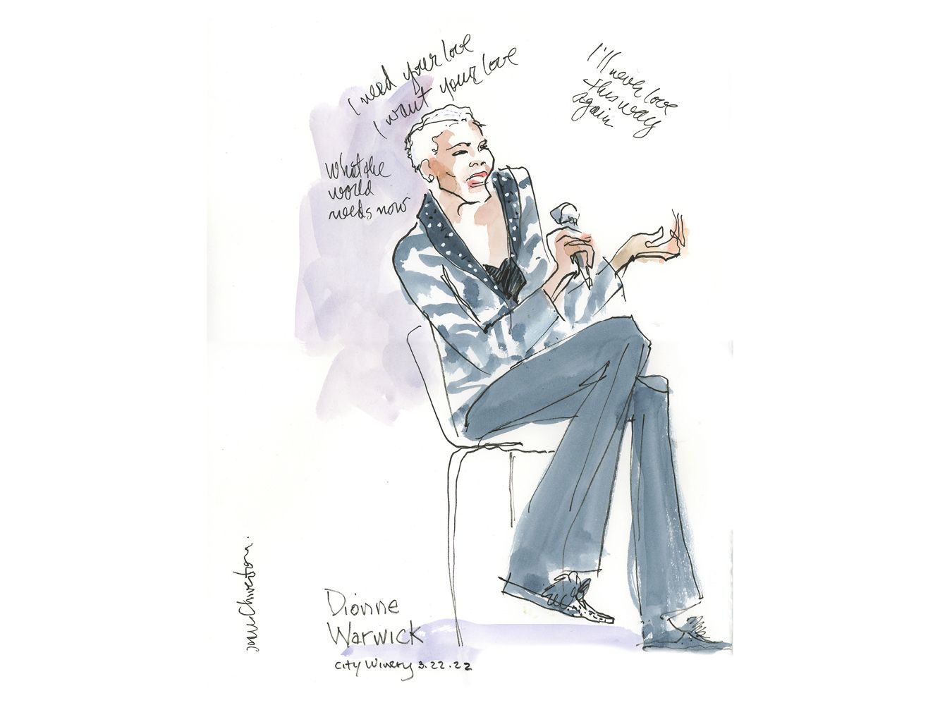 Dionne Warwick "What The World Needs Now" by Joan Chiverton