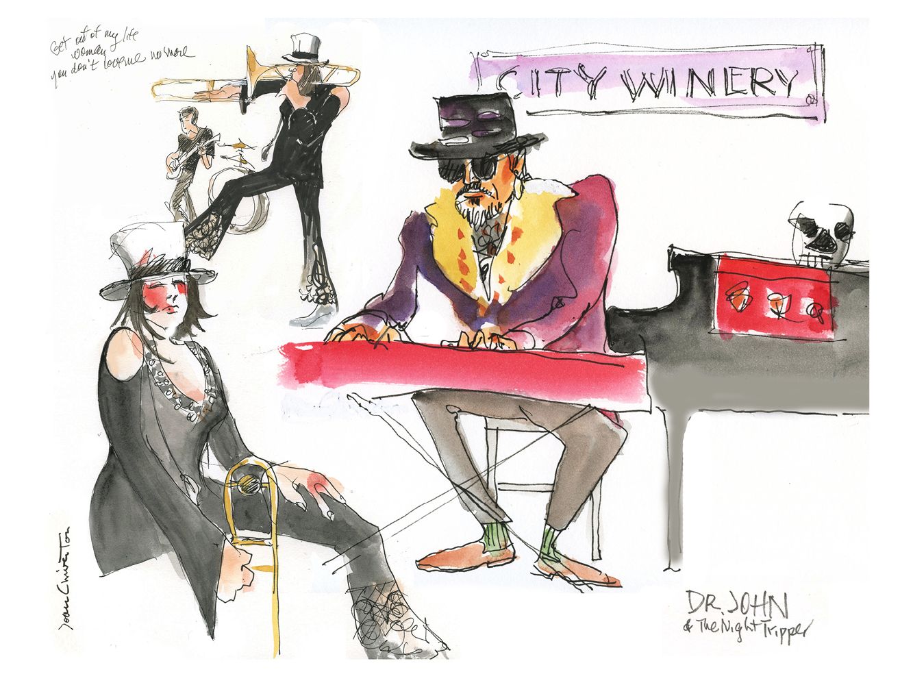 Dr. John "Red Keys" by Joan Chiverton