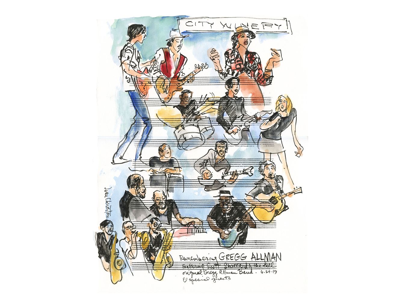 Gregg Allman Band with Scott Sharrard & Friends "Remembering Gregg Allman" by Joan Chiverton