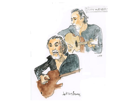 Jackson Browne "Doubling Down" by Joan Chiverton