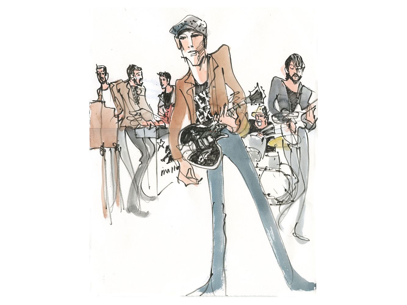 Jakob Dylan with Band by Joan Chiverton