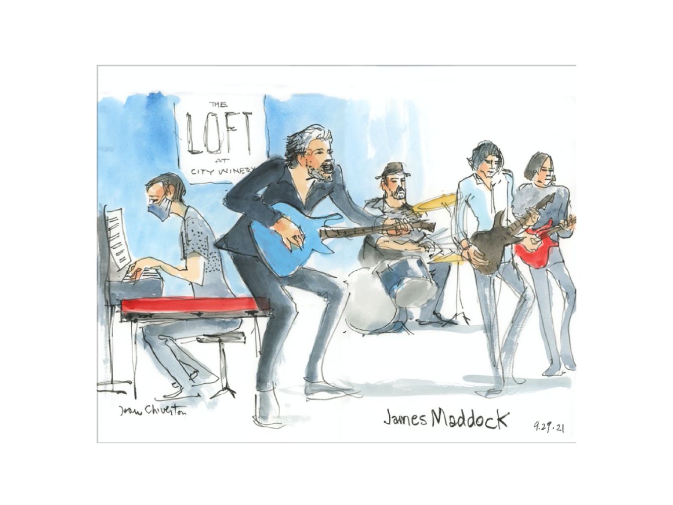 James Maddock with Band by Joan Chiverton