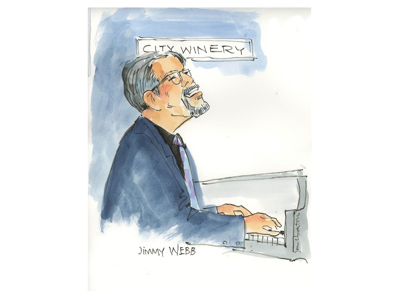 Jimmy Webb "Piano Man" by Joan Chiverton