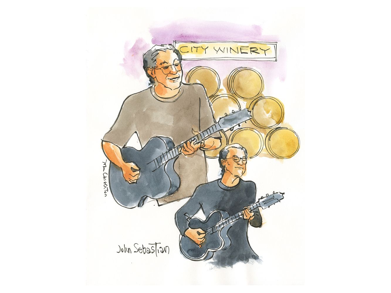 John Sebastian "John at Varick" by Joan Chiverton 