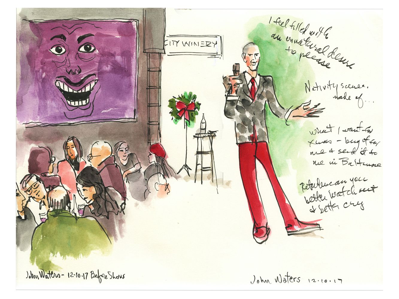 John Waters "What I Want For Christmas" by Joan Chiverton