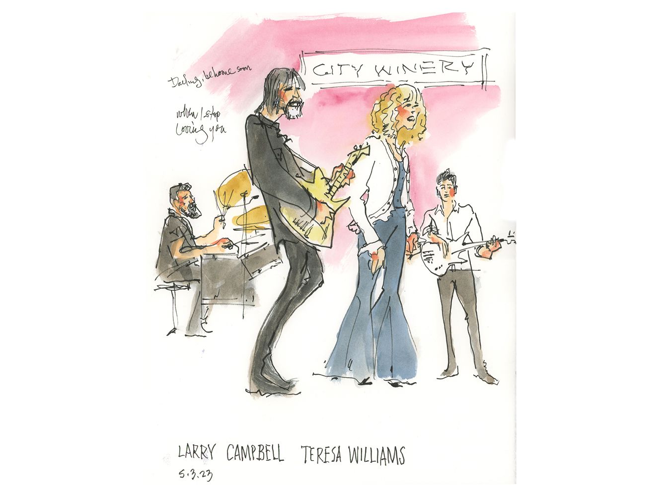 Larry Campbell & Teresa Williams "Darling Be Home Soon" by Joan Chiverton