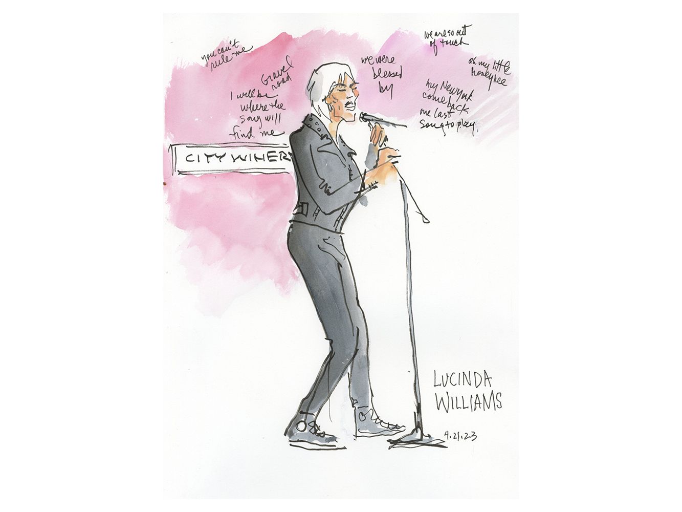 Lucinda Williams "You Can't Rule Me" by Joan Chiverton