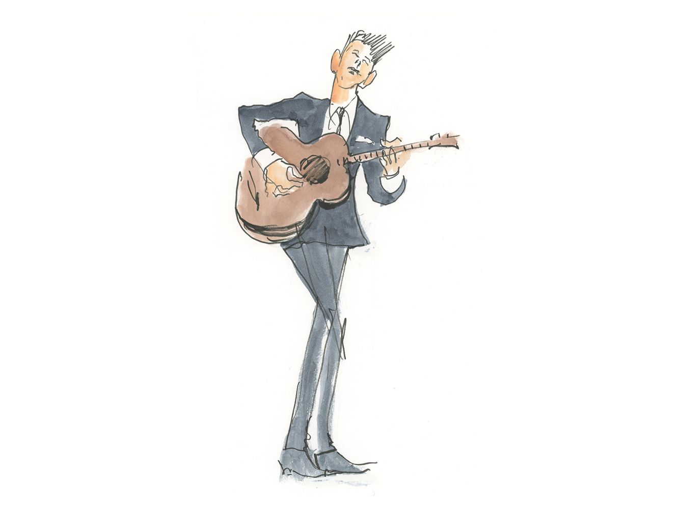 Lyle Lovett "Solo Lyle" by Joan Chiverton