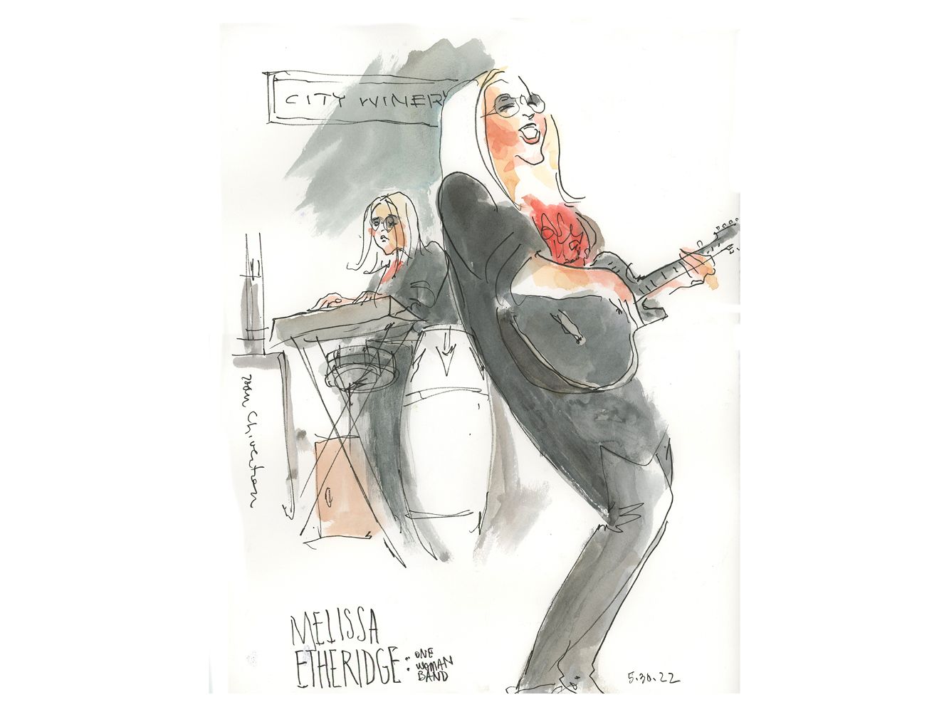 Melissa Etheridge "One Woman Band" by Joan Chiverton