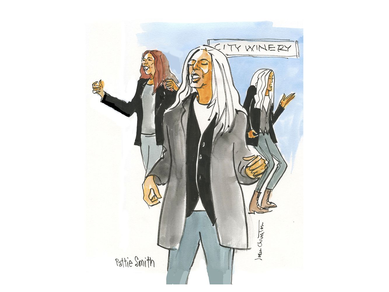 Patti Smith "Up Front" by Joan Chiverton 