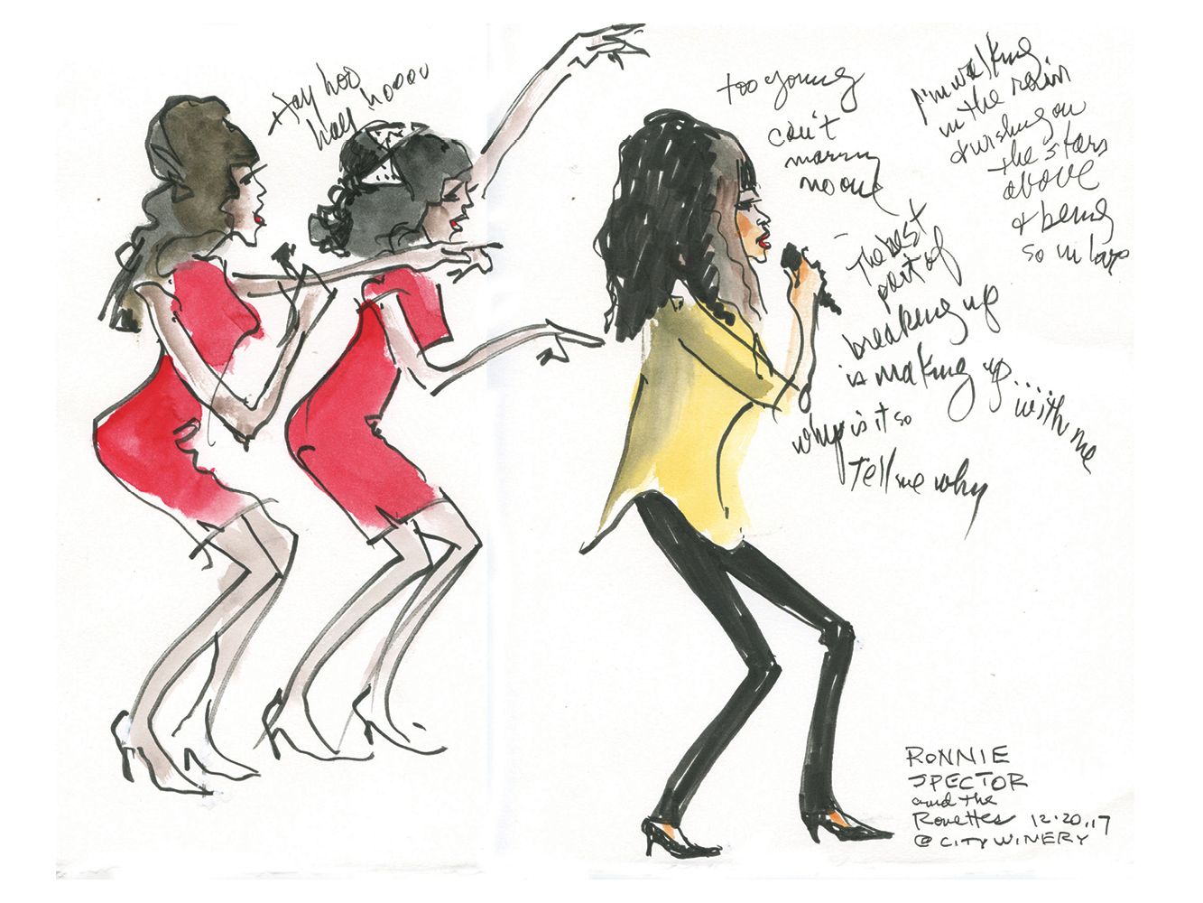 Ronnie Spector & the Ronetts "Too Young, Can't Marry Now" by Joan Chiverton