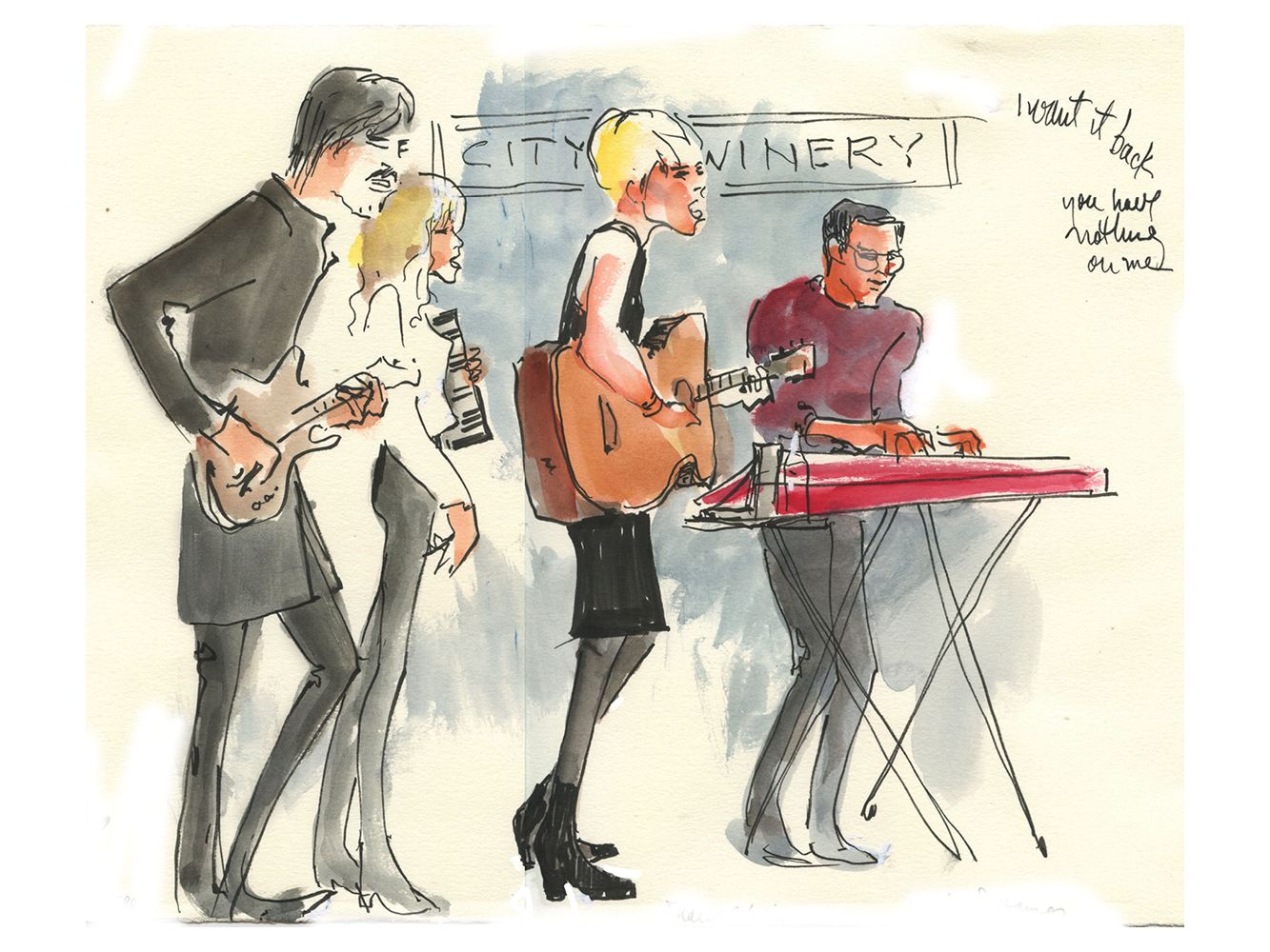 Shawn Colvin with Larry Campbell & Teresa Williams by Joan Chiverton