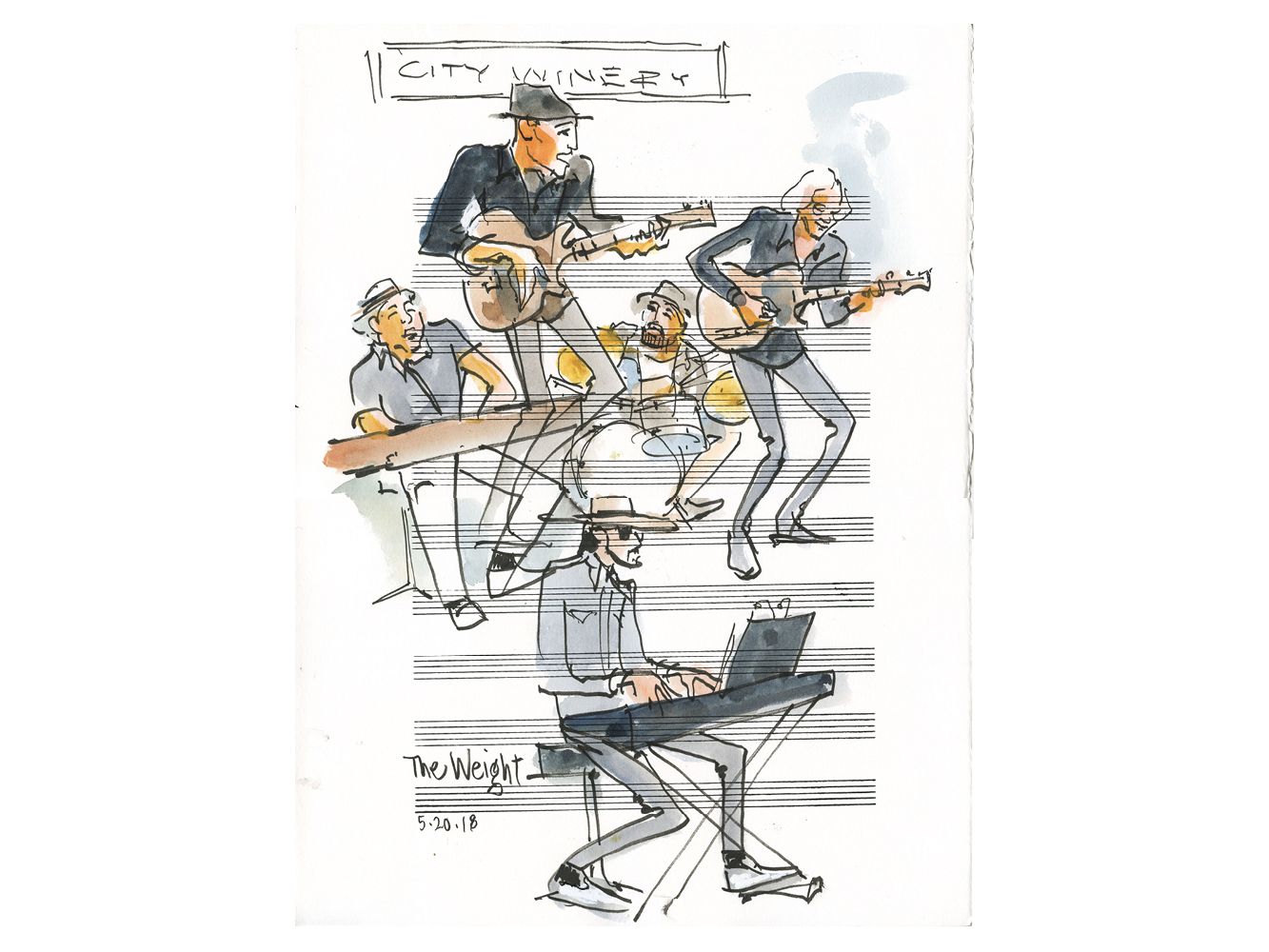 The Weight "Weight on Staff" by Joan Chiverton